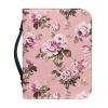 Garronmavis Retro Peonies Painting Men's Bible Cover, Vintage Floral Tote Bag, Church Study Book Carrier - XL view 1