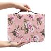 Garronmavis Retro Peonies Painting Men's Bible Cover, Vintage Floral Tote Bag, Church Study Book Carrier - XL view 2