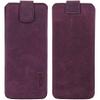 Suncase Genuine Leather Slim Pouch for Asus Zenfone 10, Antique Purple view 3