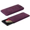 Suncase Genuine Leather Slim Pouch for Asus Zenfone 10, Antique Purple view 4