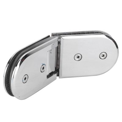 Shower Door Hinges, Stainless Steel, 135°, for Glass Partitions, 812 mm Glass