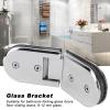 Shower Door Hinges, Stainless Steel, 135°, for Glass Partitions, 812 mm Glass view 2