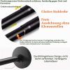 L-Shaped Corner Shower Curtain Rod, Black, Adjustable, No-Drill view 3