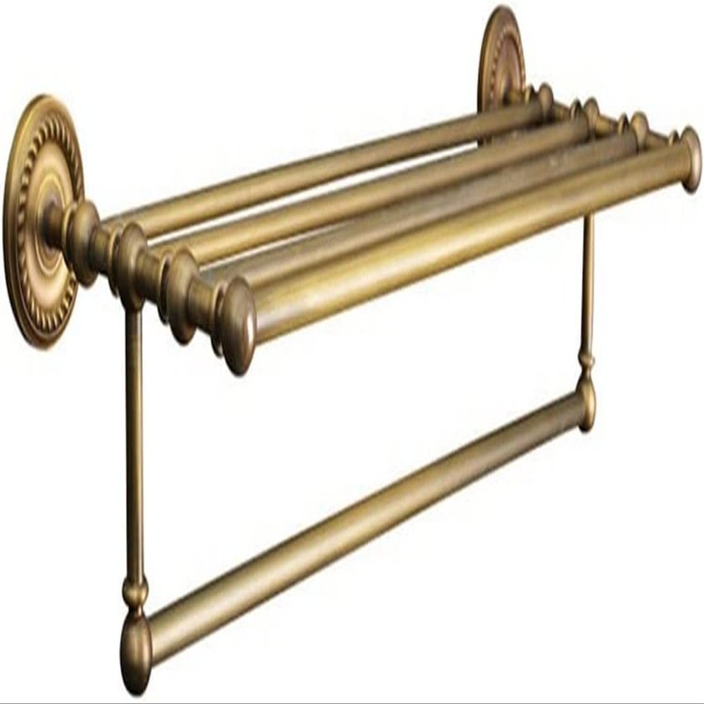 PHLCF 62 cm Copper Towel Rack with Hooks, Gold