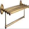PHLCF 62 cm Copper Towel Rack with Hooks, Gold view 1