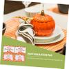 4-Piece Thanksgiving Pumpkin Placemat Set for Fall and Christmas Table Decor view 3