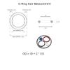 JWOO 10-Piece NBR O-Ring Rubber Seals, OD 5–170 mm, 2 mm CS, Black, 58 × 54 × 2 mm, 50 PCS view 2
