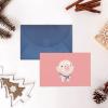 Pink Pig Blank Greeting Cards with Envelopes view 3