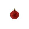 Red Plastic Christmas Ornaments, 34-Piece Set, 6 cm view 1