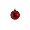 Red Plastic Christmas Ornaments, 34-Piece Set, 6 cm view 3