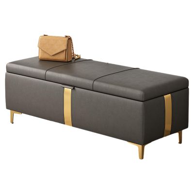 HUHJYUGE Shoe Bench with Storage, Modern Entryway Seat