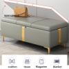 HUHJYUGE Shoe Bench with Storage, Modern Entryway Seat view 4