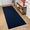 TAPISO Mono Runner Rug, Short-Pile, Indoor/Outdoor, UV-Resistant, Dark Blue, Solid Color, Modern Design, OEKO-TEX, 90 x 550 cm view 1