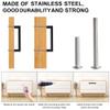 Redunest 50-Pack Matte Black Cabinet Handles, 224 mm Hole Center Spacing view 3