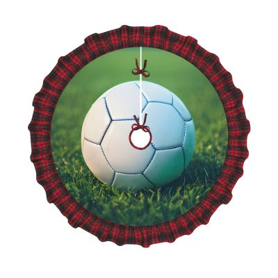 Green Football Grass Christmas Tree Skirt