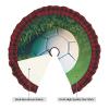 Green Football Grass Christmas Tree Skirt view 3