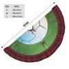 Green Football Grass Christmas Tree Skirt view 4