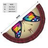 Colorful Butterfly Festive Christmas Tree Skirt, Charming Holiday Tree Skirt, Perfect Christmas Decoration view 4