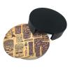 Set of 6 Vintage Aloha Tiki Leather Coasters view 4