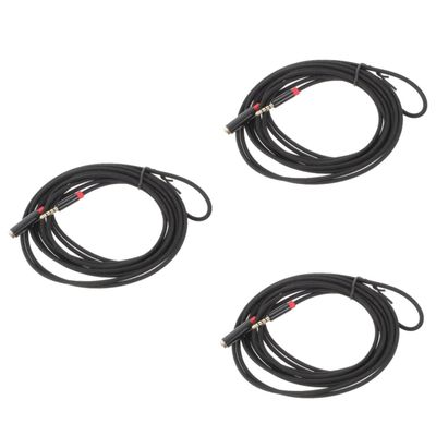 OSALADI 3-Pack 3.5 mm Headphone Extension Cables with Gold-Plated Plugs