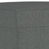 vidaXL 3-Piece Sofa Set with Cushions and Footstool, Dark Gray Fabric view 4