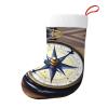 Christmas Stockings with Sailboat and Nautical Compass Design view 1