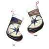 Christmas Stockings with Sailboat and Nautical Compass Design view 3