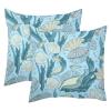 Sea Shells Oyster Corals Decorative Pillow Covers, Soft Velvet, Double-Sided, 50 x 50 cm, 2-Pack (Insert Not Included) view 1