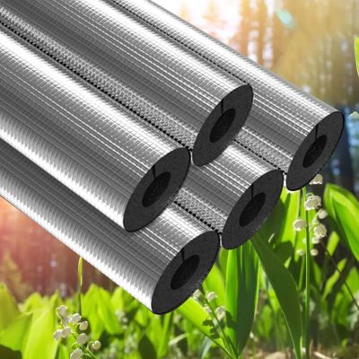 Weather-Resistant Rubber Foam Pipe Insulation, ID 22–114 mm