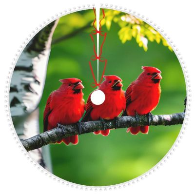 Birch Christmas Tree Skirt – Vintage Festive Decoration