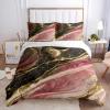 MELABE Red Abstract Flame Black Gold Duvet Cover Set, 220 x 240 cm view 2