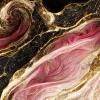 MELABE Red Abstract Flame Black Gold Duvet Cover Set, 220 x 240 cm view 3