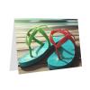 BONDIJ Greeting Cards with Envelopes, Flip-Flops Print, Thank-You Cards, Blank, for All Occasions, 10.2 x 15.2 cm view 4