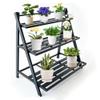 DHYGOTFUR Aluminum Tiered Plant Stand for Balcony and Garden view 1