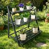 DHYGOTFUR Aluminum Tiered Plant Stand for Balcony and Garden view 4