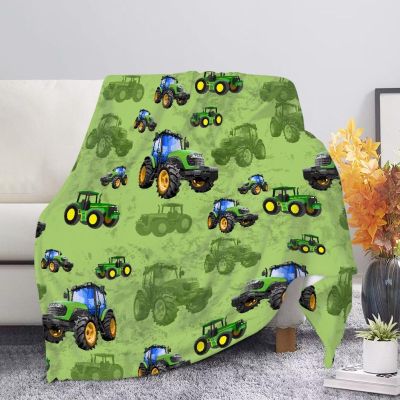 UOIMAG Farm Tractor Throw Blanket for Boys and Men, Size S
