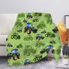 UOIMAG Farm Tractor Throw Blanket for Boys and Men, Size S view 1