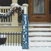 Horienteeon Jesus Is the Reason for the Season Christmas Porch Sign, 120 x 20 cm view 2