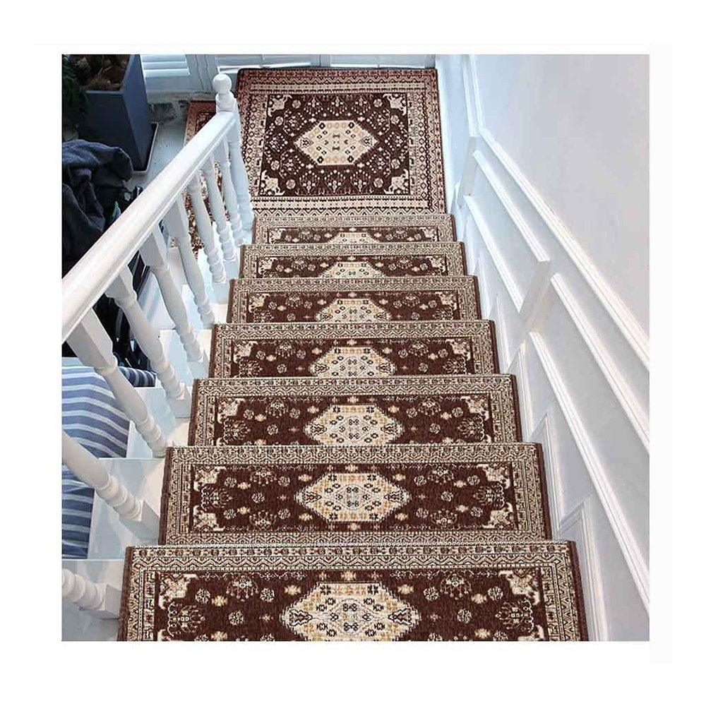 PEYNIR One-Piece European Non-Slip Stair Treads with Self-Adhesive Backing, Soft Carpet Mats