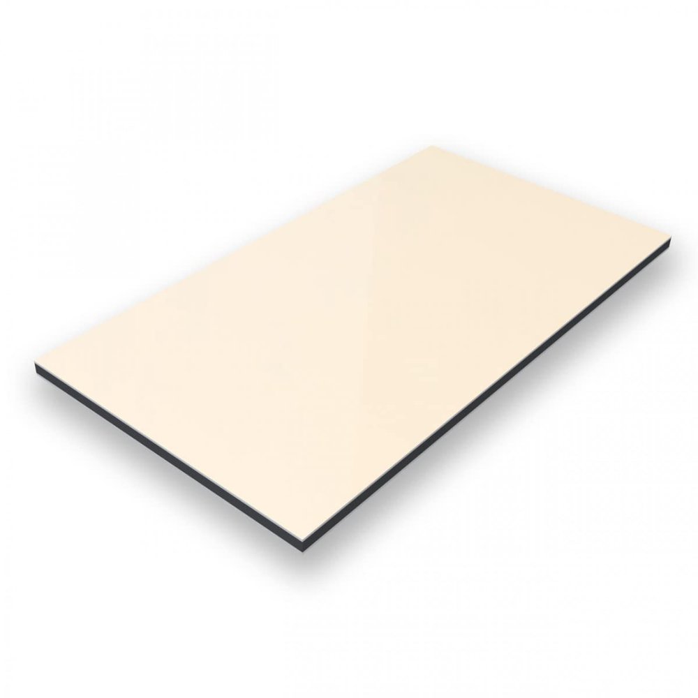 AMON Aluverbund 24 Aluminum Composite Panel, 3 mm Thick, Yellow RAL 1023, 80 × 280 cm