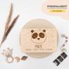 KIDSMOOD Personalized Wooden Baby Keepsake Box with Lid view 2