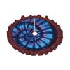 Rustic Batik Jute Plaid Christmas Tree Skirt view 2