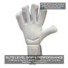 Renegade GK Rogue Blizzard Limited-Edition Goalkeeper Gloves, White/Blue, Size 7 view 4