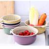 Vegetable Draining Basket, Double-Layer Kitchen Strainer (M) view 3