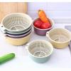 Vegetable Draining Basket, Double-Layer Kitchen Strainer (M) view 4