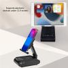 F25 Phone Stand with Wireless Bluetooth Speaker, Non-Slip Base, Foldable Adjustable Holder, Charger, HD Surround Sound view 2