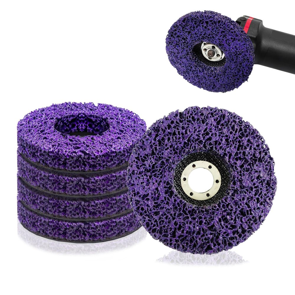 5-Piece CSD Cleaning Disc Set, Purple, 125 x 22 mm