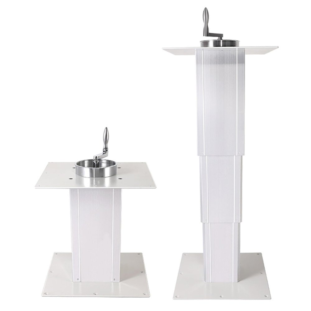 Electric Lift Table, Max. 80 kg, 310710 mm Lifting Platform, Automatic Height Adjustment with Handle, 1 pc. (Size: TTM310-C)