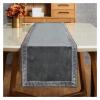 TIYGHI Geometric Table Runner, Modern Bed Runner, Rectangular Dining Decor for Weddings, Parties, Home Office, Teal, 33 x 183 cm view 3