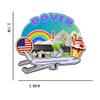 Dover, Connecticut USA Wooden 3D Landmark Refrigerator Magnet view 3